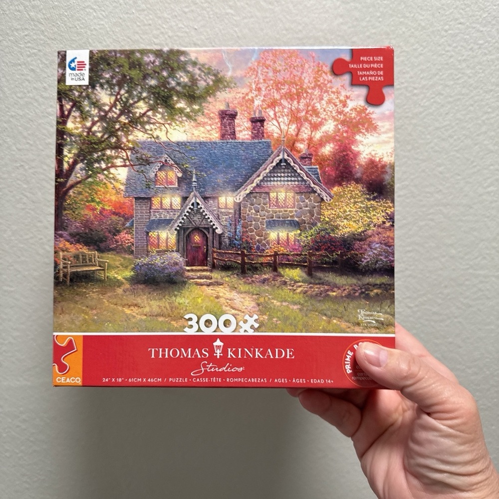 Thomas Kinkade Autumn Cottage Puzzle - 300 Pieces